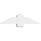 Ekena Millwork Eugene Architectural Grade PVC Gable Bracket, 36"W x 9"H x 6"D x 6"F, 6/12 Pitch GBP036X09X0606EUG00 - alternate 5